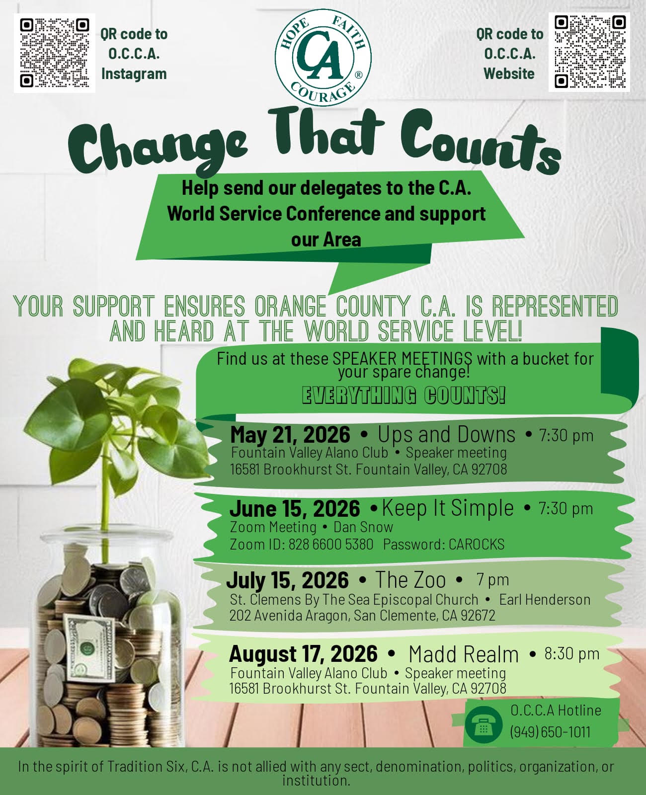 Change That Counts — August 2026 fundraiser
